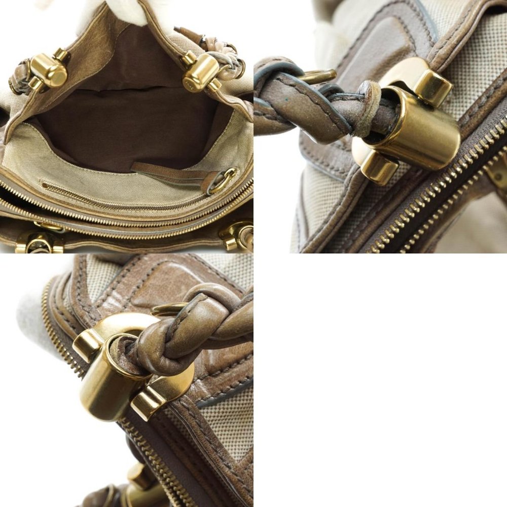 Auth Chloe Heloise Hand Bag Canvas X #14697C77 - Picture 12 of 13